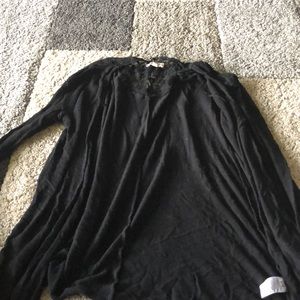 Black long sleeve cardigan
